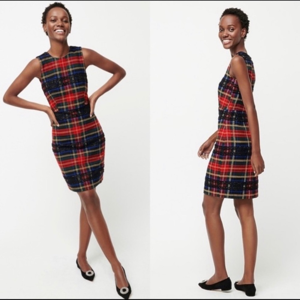 JCrew tartan dress